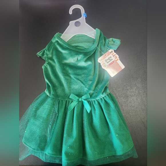 Jingle Buds Other - Dog Green Dress Size M